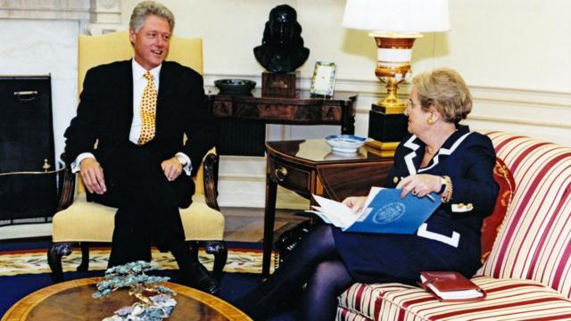 Clinton y Albright