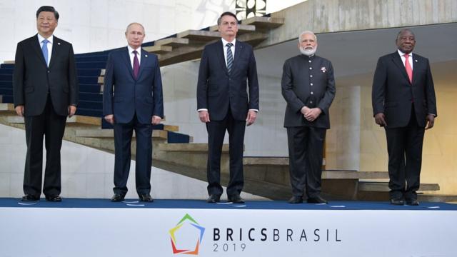Líderes de Brasil, Rússia, Índia, China e África do Sul na 11ª Cúpula dos Brics
