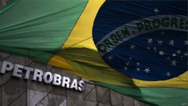 Petrobras e bandeira do Brasil