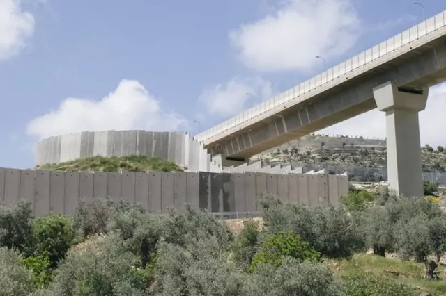 Вид дорог на Западном берегу