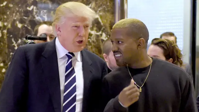 Kanye West and Donald Trump
