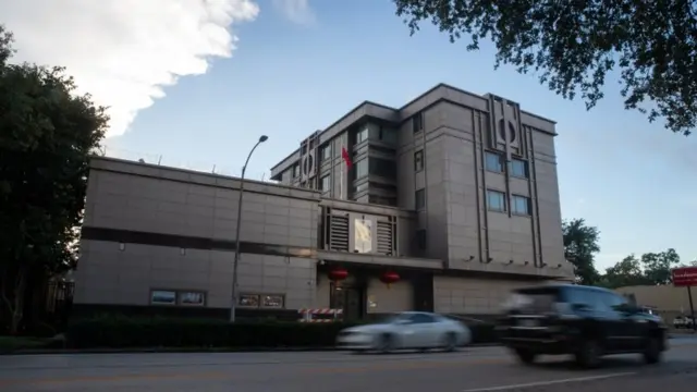 Consulado chino en Houston.