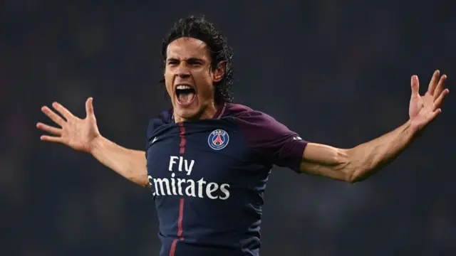 Mshambuliaji wa PSG Edinson Cavani