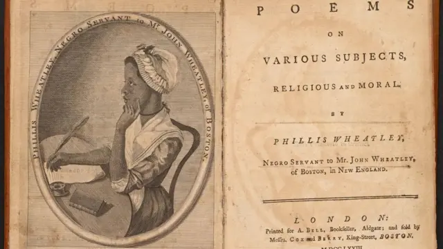 Poems on Various Subjects, Religious and Moral (Poèmes sur divers sujets, religieux et moraux) est considéré comme le premier livre de poésie publié par une personne asservie aux États-Unis.