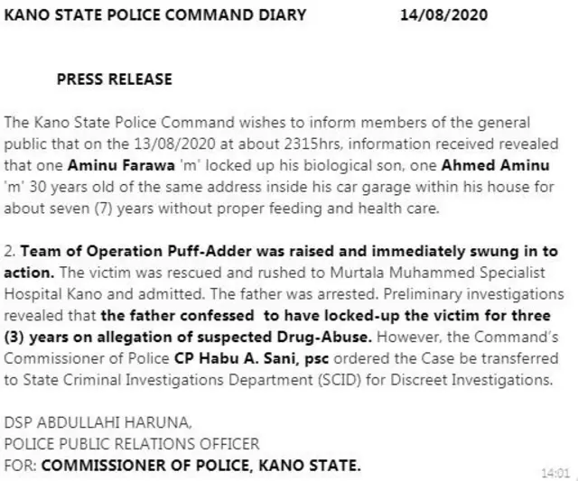 Ahmed Aminu torture in Kano