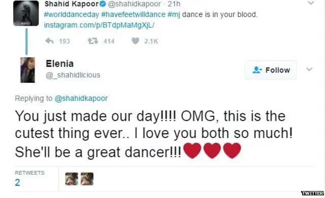 शाहिद कपूर, बॉलीवुड, मीरा राजपूत, मीशा