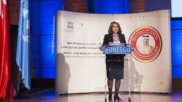 Lucia discursa na Unesco