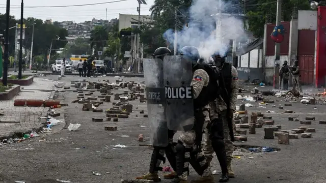 Protesta en Haiti