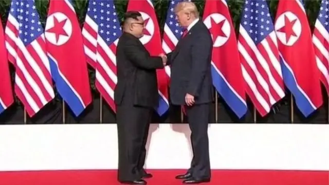 किम जोंग उन, डोनल्ड ट्रंप , सिंगापुर