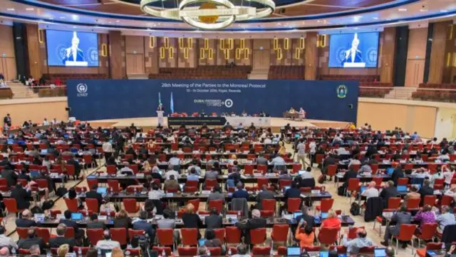 Reunión de los signatarios del Protocolo de Montreal en Kigali el 14 de octubre pasado.