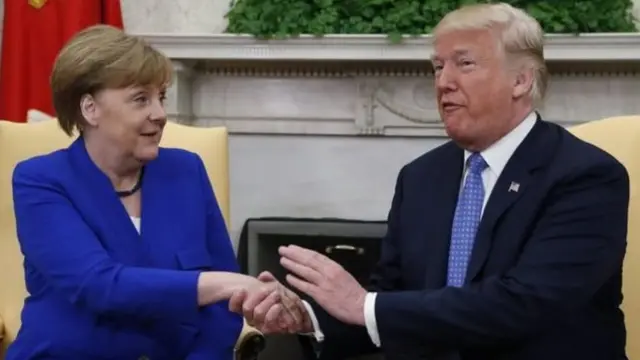 ترامب وميركل