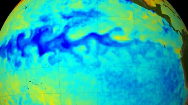 Mapa mostra áreas mais quentes e frias no globo terrestre