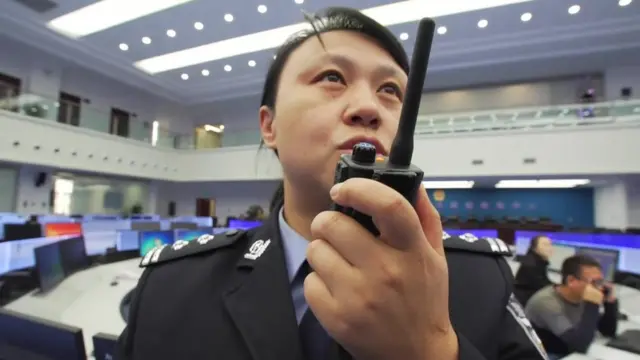 Xu Yan, policía en Guiyang.
