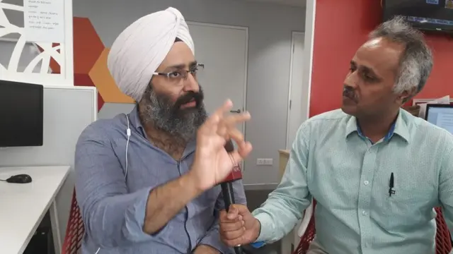 ਰੱਬੀ ਸ਼ੇਰਗਿੱਲ ਅਤੇ ਬੀਬੀਸੀ ਪੱਤਰਕਾਰ ਦਲਜੀਤ ਅਮੀ