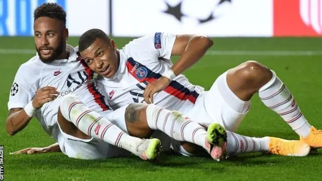 Neymar na Kylian Mbappe