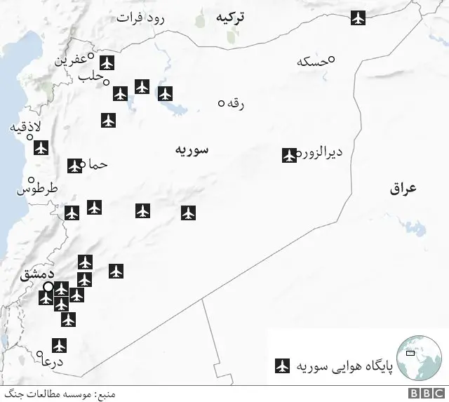 پایگاه‌های هوایی سوریه