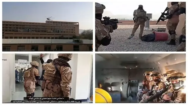 طالبان ویدیویی منتشر کرد که واکنش نیروهای "مجهز" خودش به حمله داعش را نشان میداد