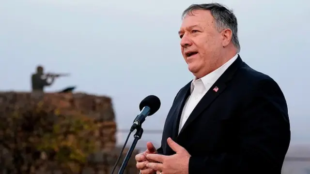 Pompeo, Batı Şeria'daki yerleşim yeriyle işgal altındaki Golan Tepeleri'ni ziyaret eden ilk ABD'li bakan oldu