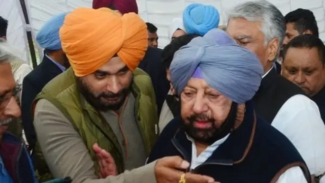 कैप्टन अमरिंदर सिंह, नवजोत सिंह सिद्धू