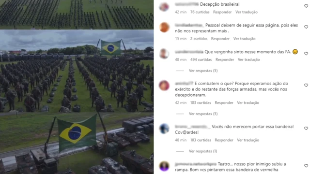 Comentários feitosjogos da bet365publicação do Exército no Instagram