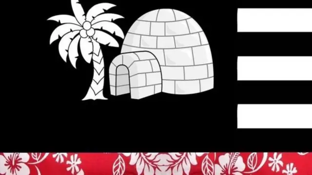 On voit souvent les Boogaloo Bois porter ce drapeau lors des manifestations