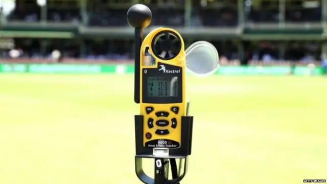 सिडनी क्रिकेट ग्राउंड पर गर्मी का स्तर