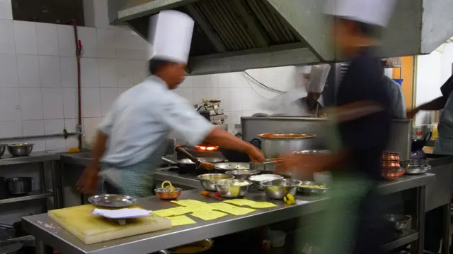 Una cocina profesional