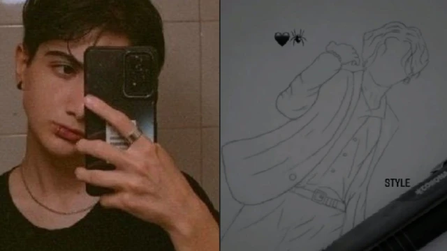 가라완드와 그가 그린 BTS 정국의 헤어스타일