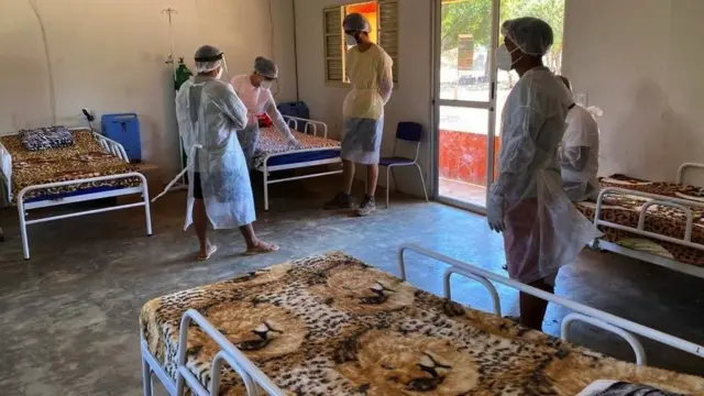 Une mini clinique a été mise en place pour traiter les patients de Covid