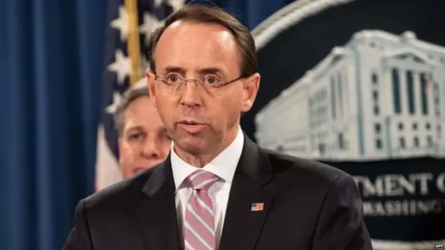 अमरीका के डिप्टी एटॉर्नी जनरर रोड रोसनटीन