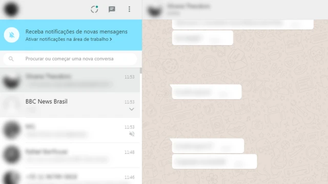 Mensagem trocada no WhatsApp