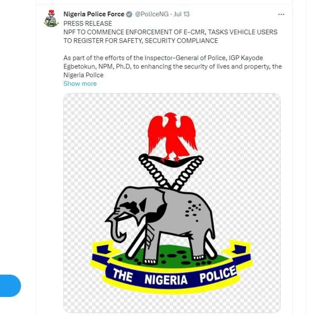 Aworan ọrọ apilẹkọ ọlọpaa