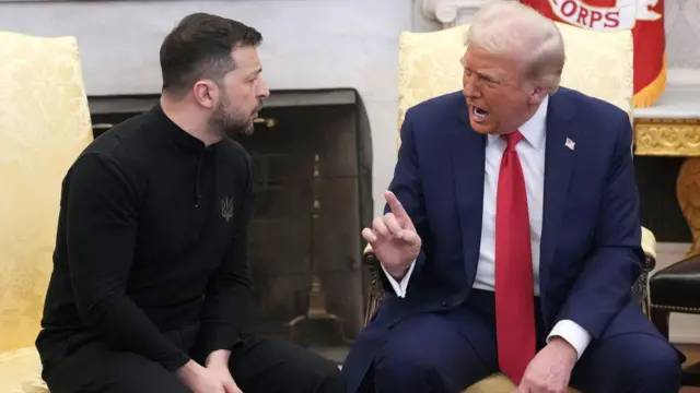 перепалка Зеленского и Трампа в Овальном кабинете Белого дома в феврале 2025 года