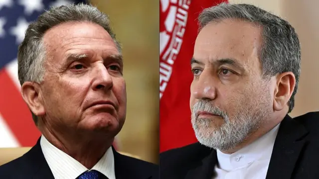 عباس عراقچی و استیو ویتکاف پس از پایان مذاکرات عمان با هم رو به رو شدند