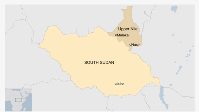 Aworan ajuwe South Sudan ati agbegbe rẹ