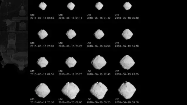 imagem do asteroide