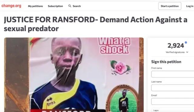 Online Petition dey gada signatures