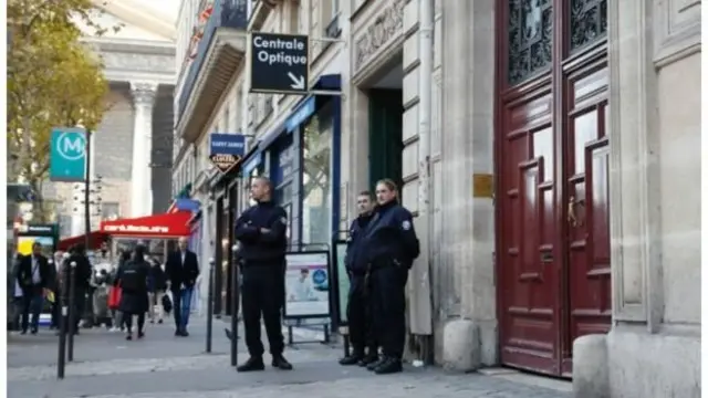 Місце пограбування у Парижі