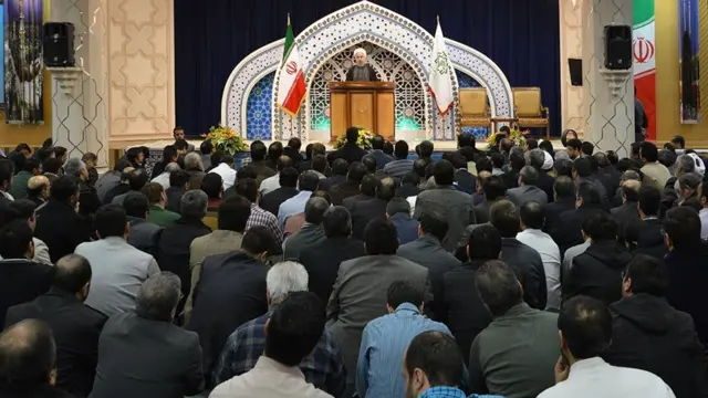 دیدار حسن روحانی با کارکنان وزارت اطلاعات در سال ۱۳۹۴