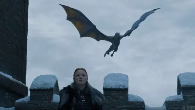 Sansa e um dragão