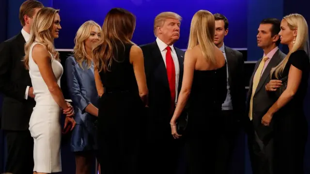 Дональд Трамп с семьей