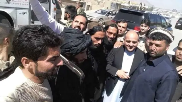 وزیر داخله در دیدار با طالبان در کابل