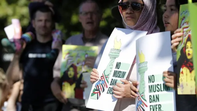 Protesto contra decisão da Suprema Corte