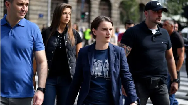 Брнабич на гей-параде в Белграде