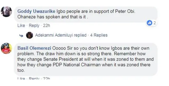 Ihe ndị mmadụ na-ekwu maka ọgbakọ maka nhọpụta Obi