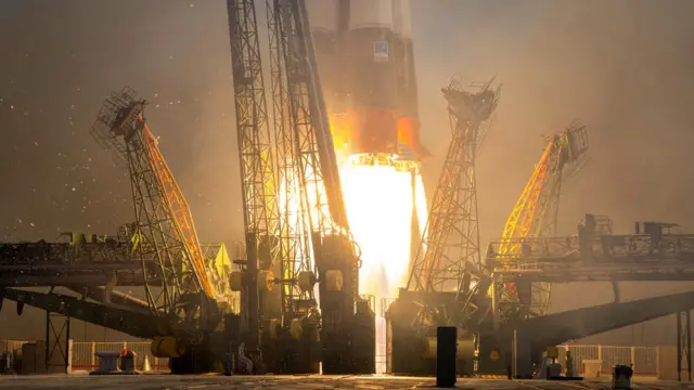 Старт ракеты с Байконура