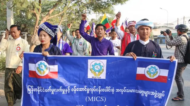 မန္တလေးမြို့မှာ မတ်လ ၈ ရက်နေ့ ဆန္ဒပြပွဲ