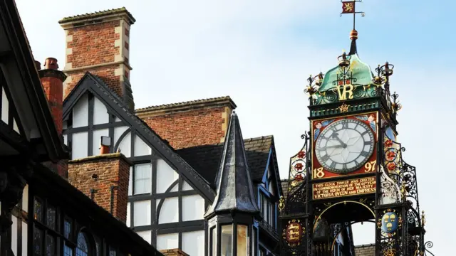 Башня с часами в Честере.