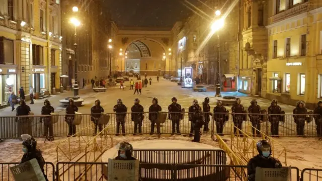 حضور ماموران امنیتی در سنپترزبورگ