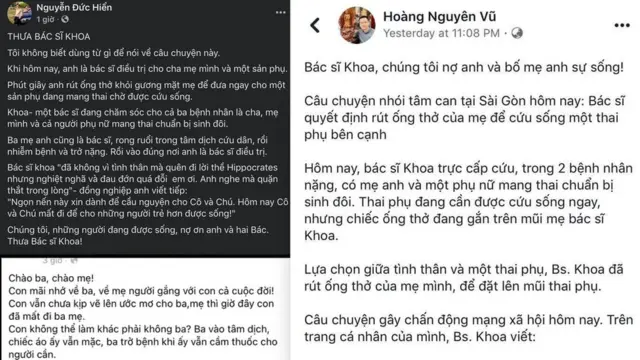 Câu chuyện 'Bác sĩ Khoa' được nhiều người chia sẻ trên Facebook